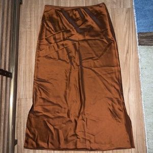 Amber Silk Skirt